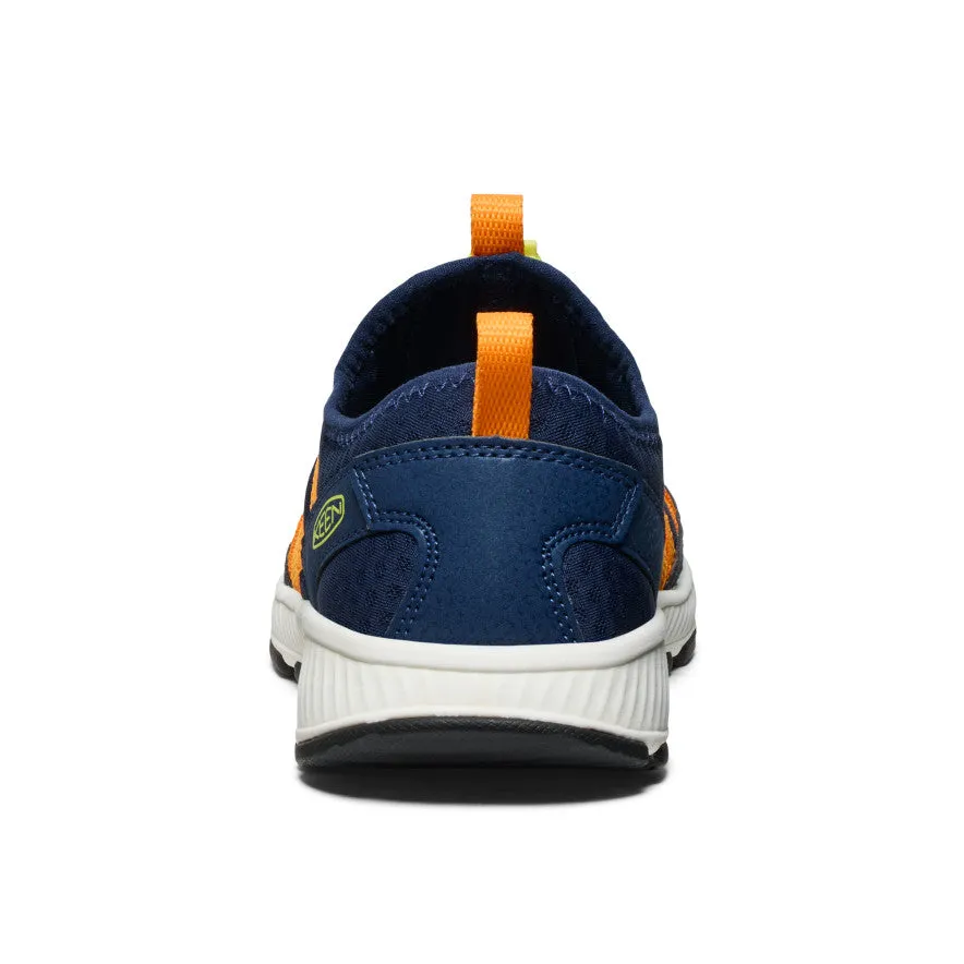 Keen Big Kids' Motozoa Sneaker  |  Naval Academy/Bright Marigold