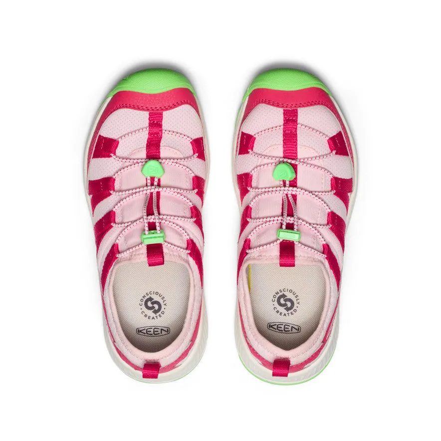 Keen Big Kids' Motozoa Sneaker  |  Raspberry/Summer Green