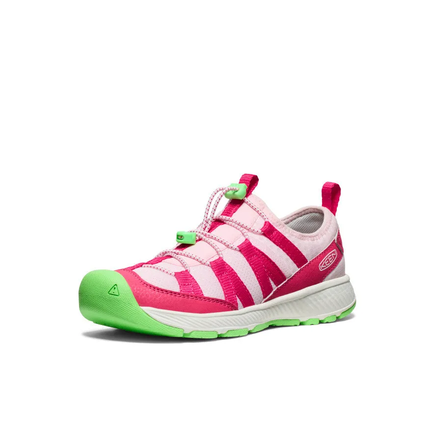 Keen Big Kids' Motozoa Sneaker  |  Raspberry/Summer Green