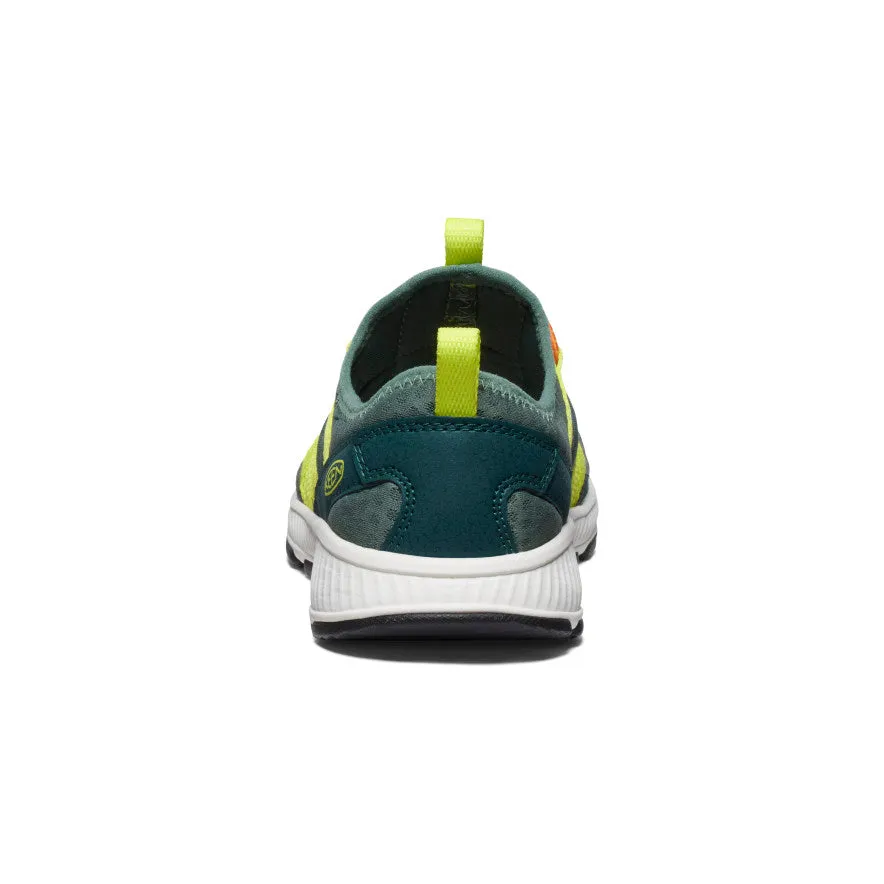 Keen Big Kids' Motozoa Sneaker  |  Sea Moss/Scarlet Ibis