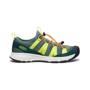 Keen Big Kids' Motozoa Sneaker  |  Sea Moss/Scarlet Ibis