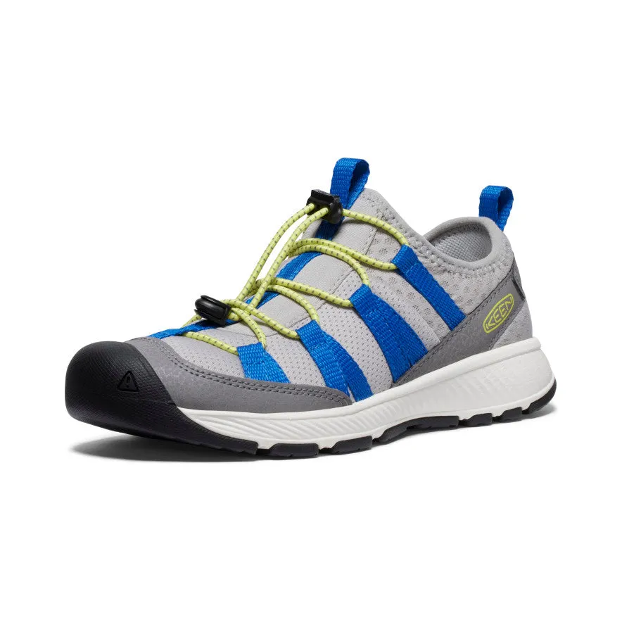 Keen Big Kids' Motozoa Sneaker  |  Steel Grey/Evening Primrose