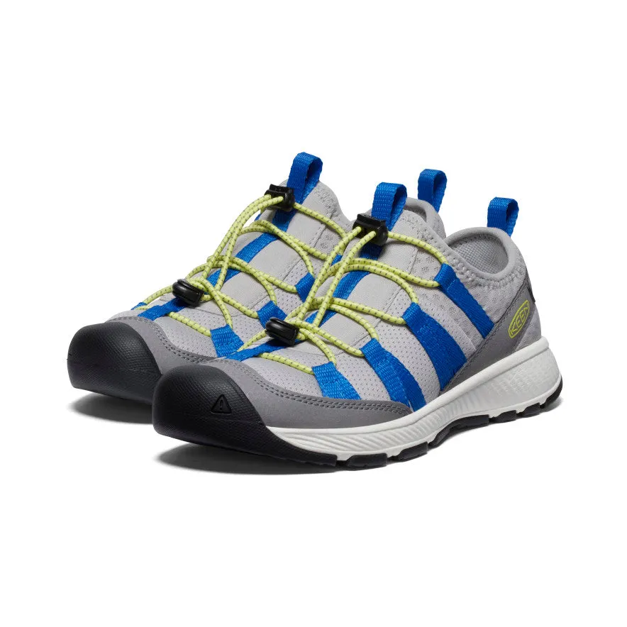 Keen Big Kids' Motozoa Sneaker  |  Steel Grey/Evening Primrose