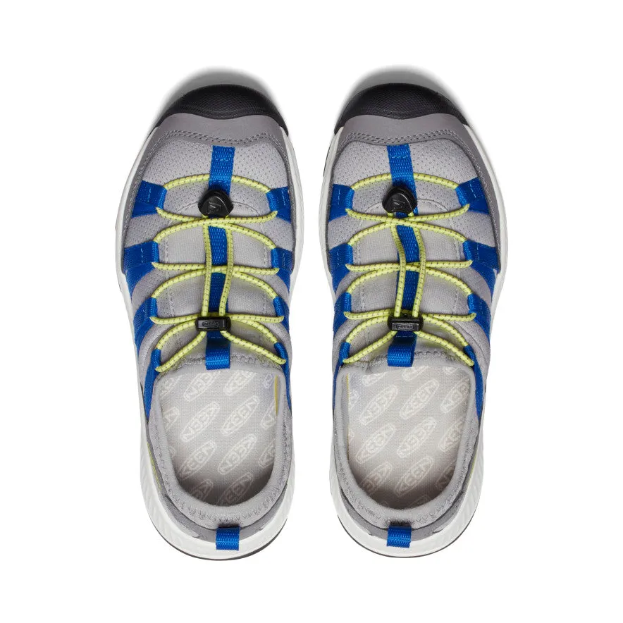 Keen Big Kids' Motozoa Sneaker  |  Steel Grey/Evening Primrose