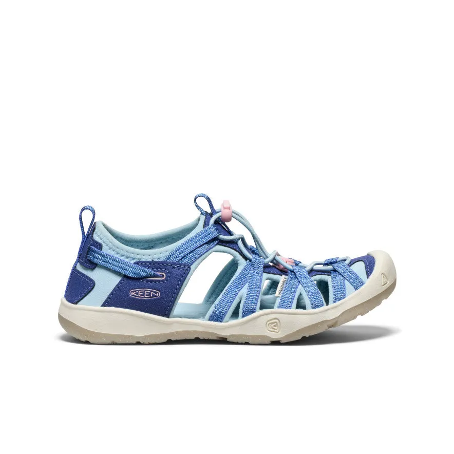 Keen Big Kids' Moxie Sandal  |  Skipper Blue/Giggle Pink