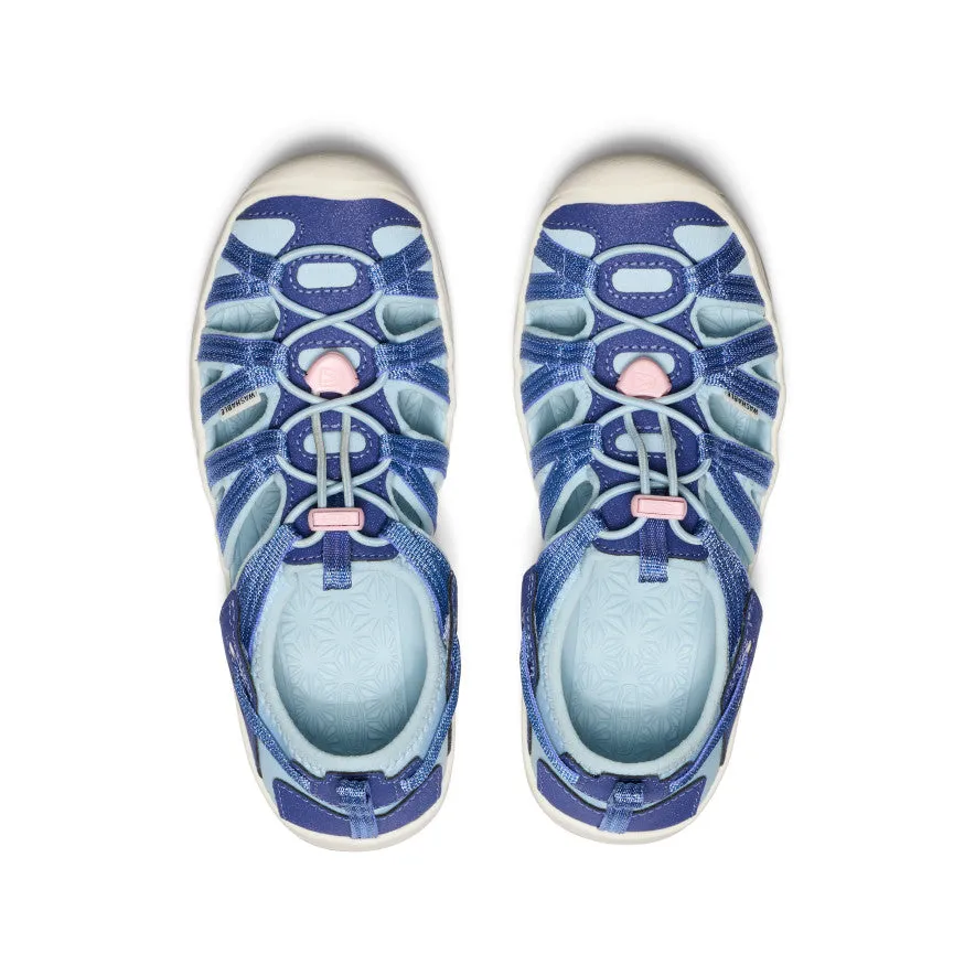 Keen Big Kids' Moxie Sandal  |  Skipper Blue/Giggle Pink