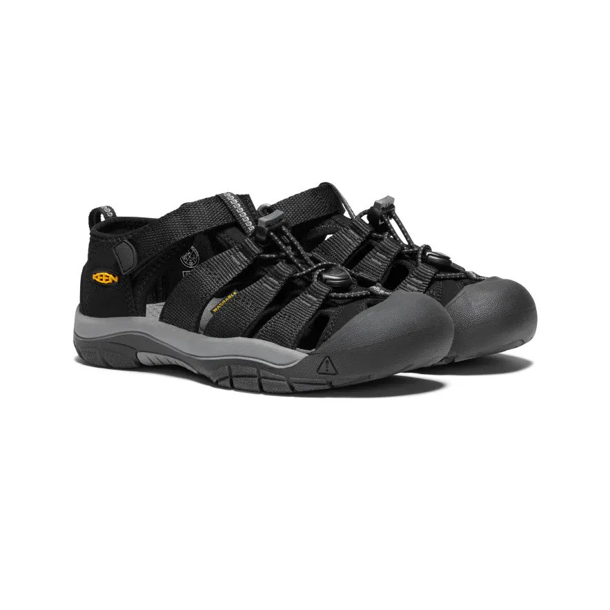 Keen Big Kids' Newport H2  |  Black/Keen Yellow