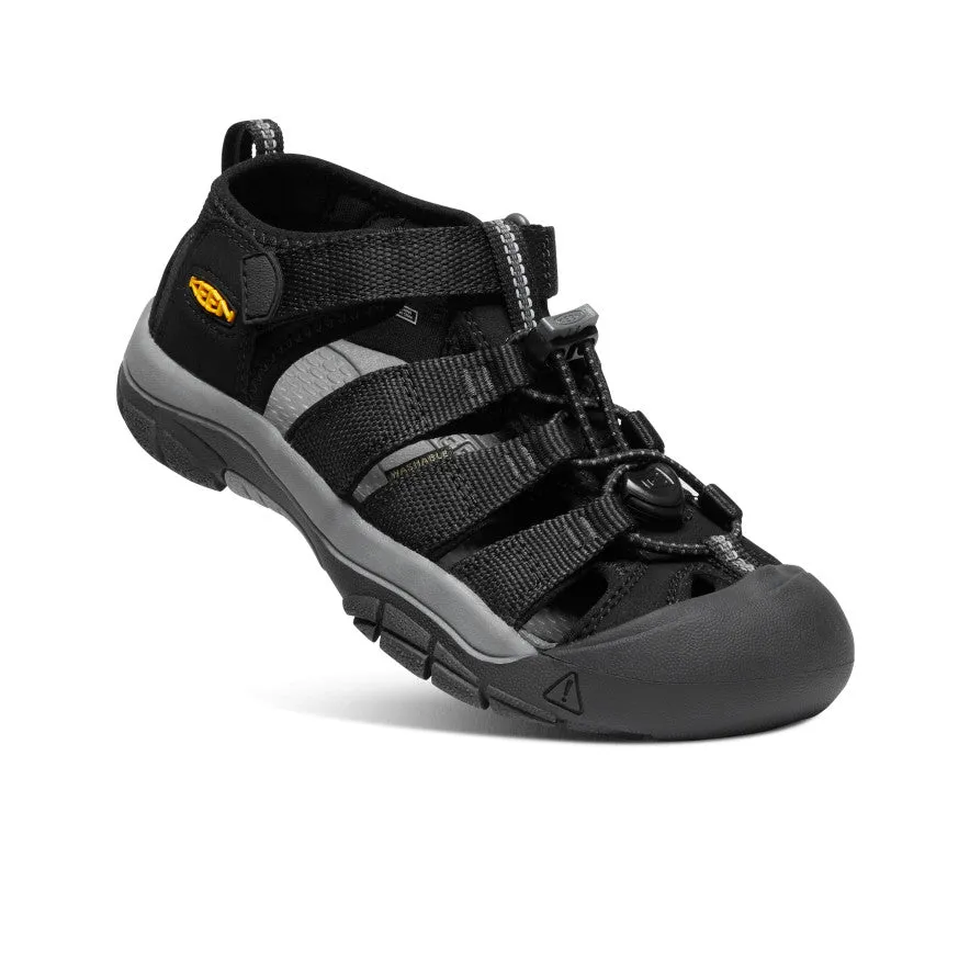 Keen Big Kids' Newport H2  |  Black/Keen Yellow