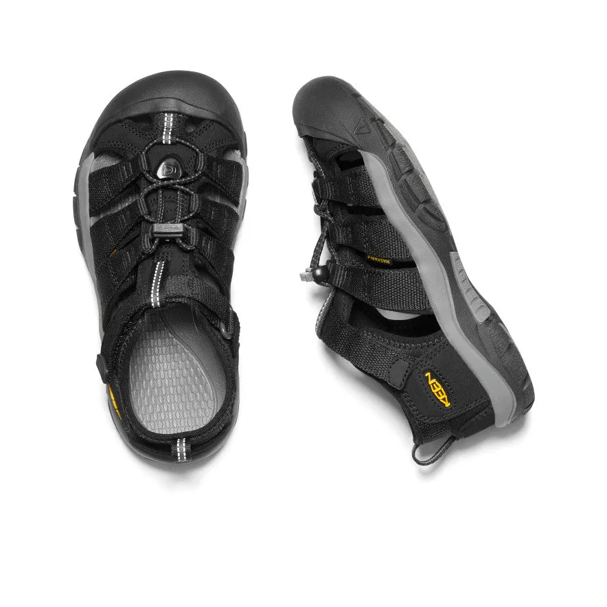 Keen Big Kids' Newport H2  |  Black/Keen Yellow