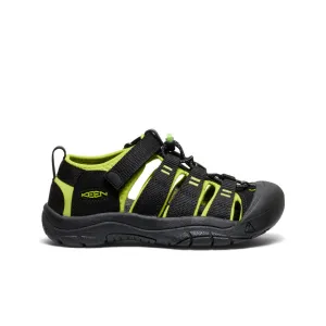 Keen Big Kids' Newport H2  |  Black/Lime Green