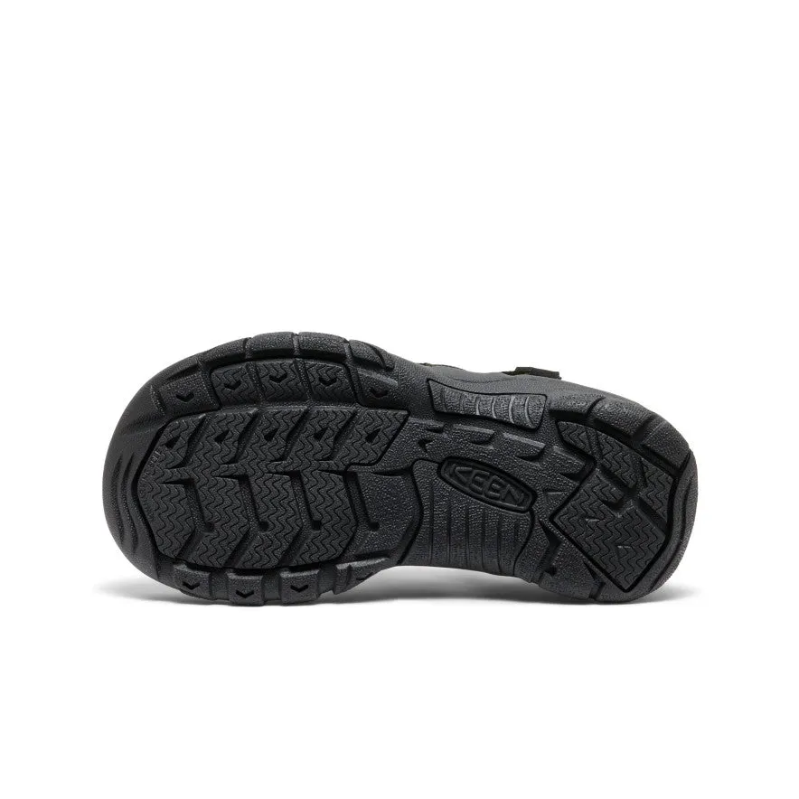 Keen Big Kids' Newport H2  |  Black/Lime Green