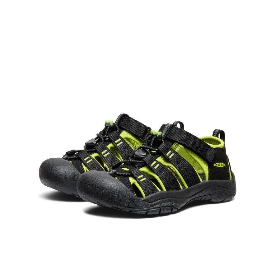 Keen Big Kids' Newport H2  |  Black/Lime Green