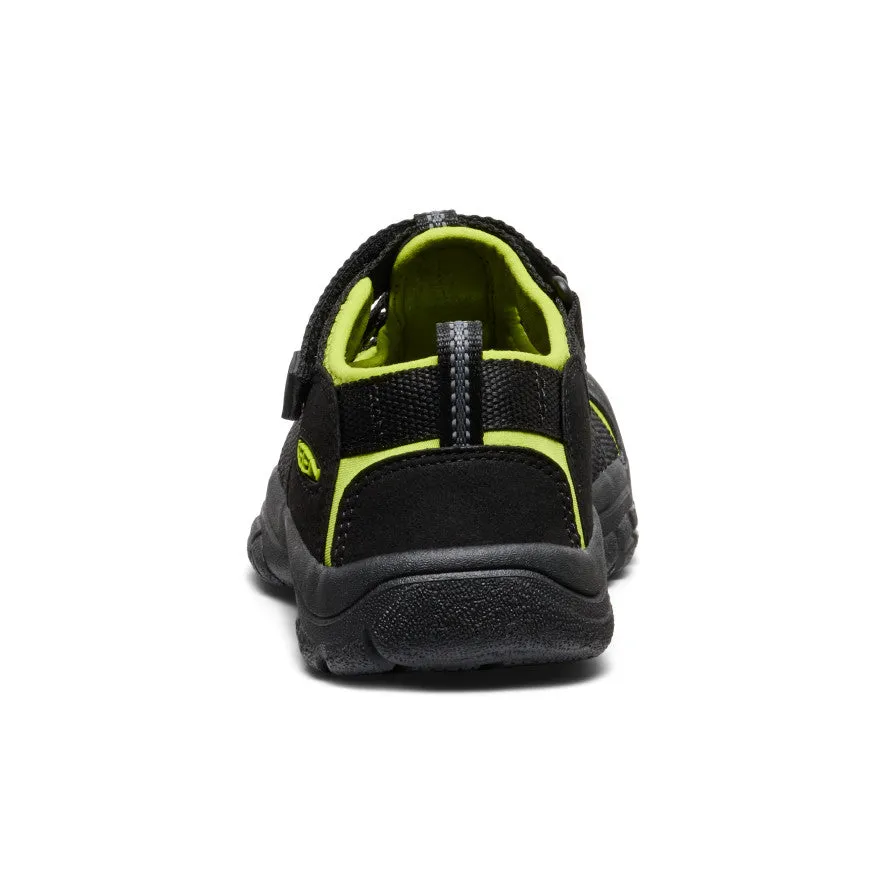 Keen Big Kids' Newport H2  |  Black/Lime Green
