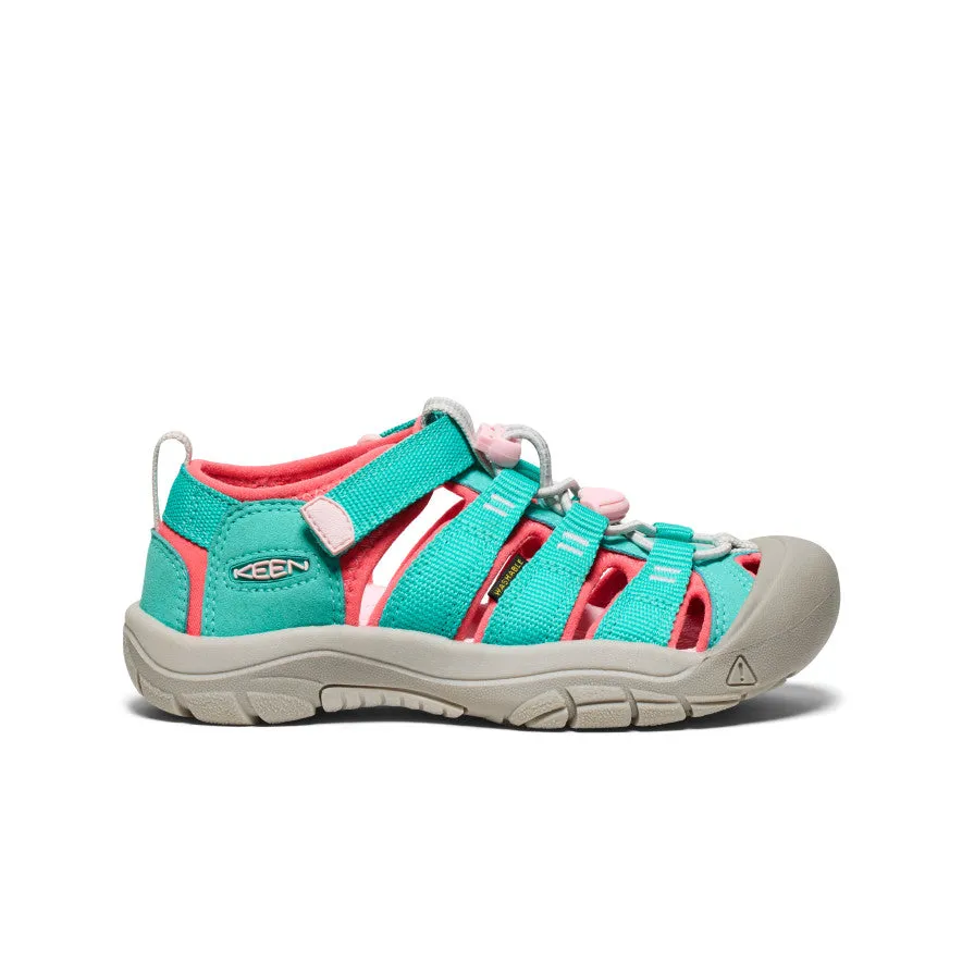 Keen Big Kids' Newport H2  |  Bright Aqua/Giggle Pink