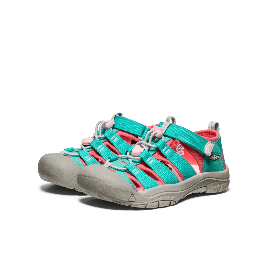 Keen Big Kids' Newport H2  |  Bright Aqua/Giggle Pink