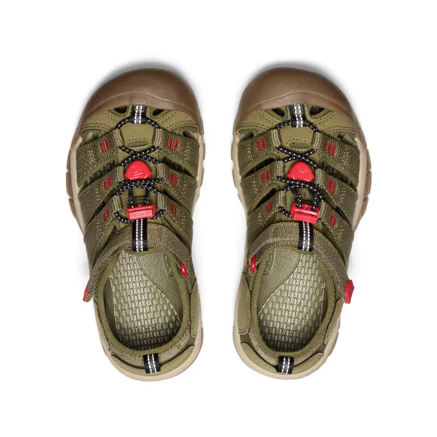 Keen Big Kids' Newport H2  |  Martini Olive/Aura Orange