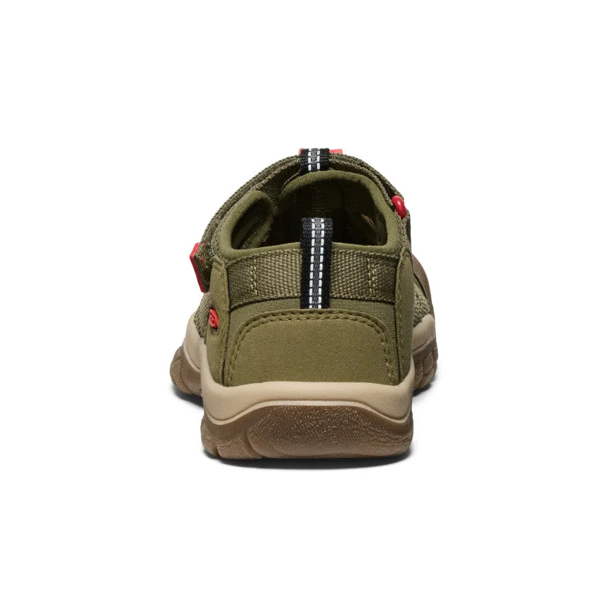 Keen Big Kids' Newport H2  |  Martini Olive/Aura Orange