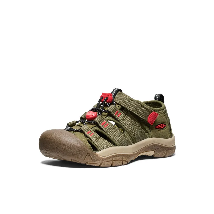 Keen Big Kids' Newport H2  |  Martini Olive/Aura Orange