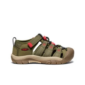 Keen Big Kids' Newport H2  |  Martini Olive/Aura Orange