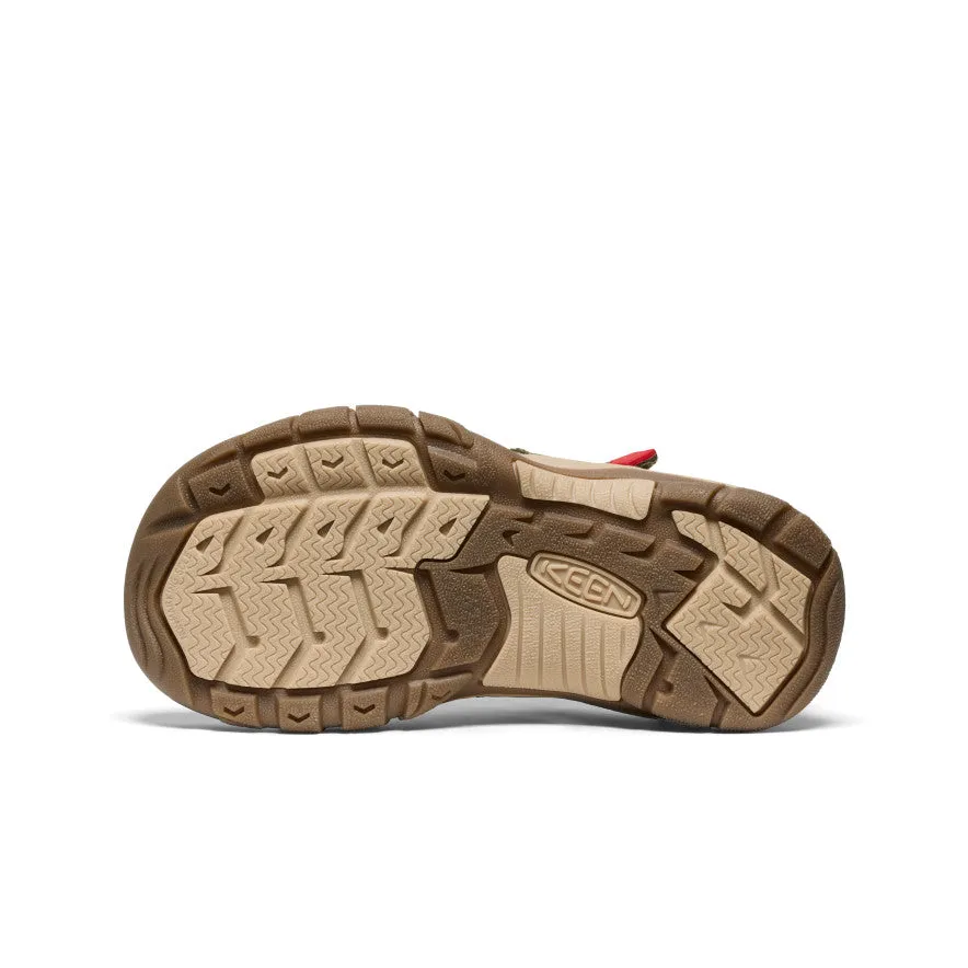 Keen Big Kids' Newport H2  |  Martini Olive/Aura Orange