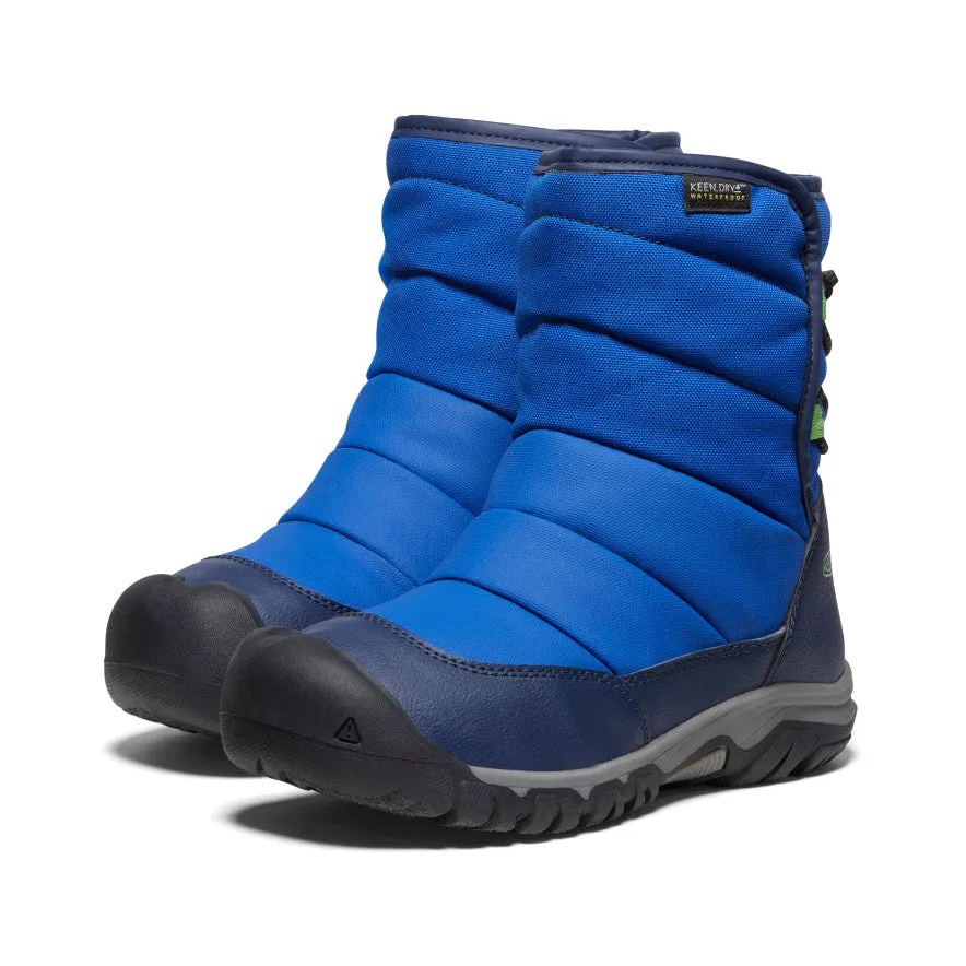 Keen Big Kids' Puffrider Waterproof Winter Boot  |  Naval Academy/Surf