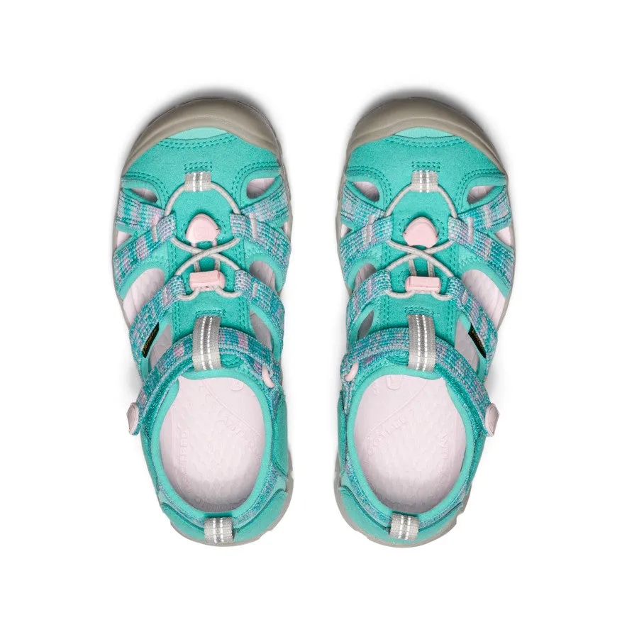 Keen Big Kids' Seacamp II CNX  |  Bright Aqua/Giggle Pink