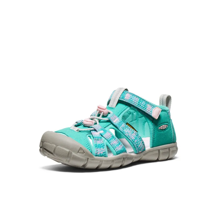 Keen Big Kids' Seacamp II CNX  |  Bright Aqua/Giggle Pink