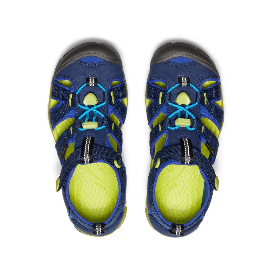 Keen Big Kids' Seacamp II CNX  |  Naval Academy/Chartreuse