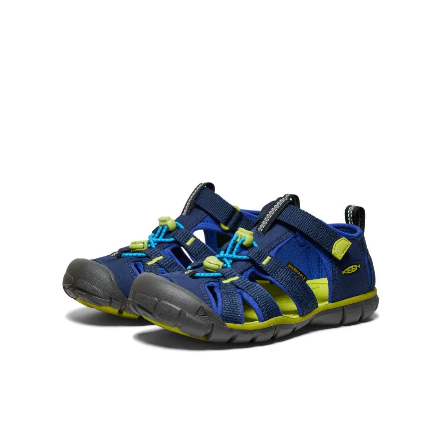 Keen Big Kids' Seacamp II CNX  |  Naval Academy/Chartreuse