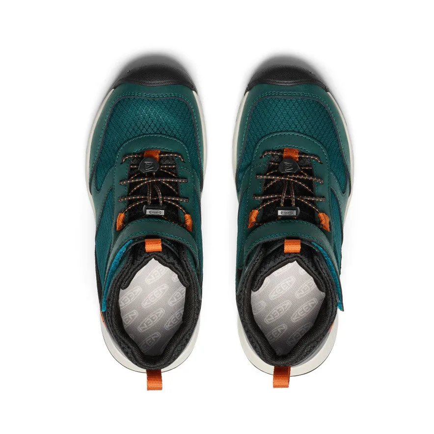 Keen Big Kids' Skua Waterproof Boot  |  Ponderosa Pine/Gold Flame