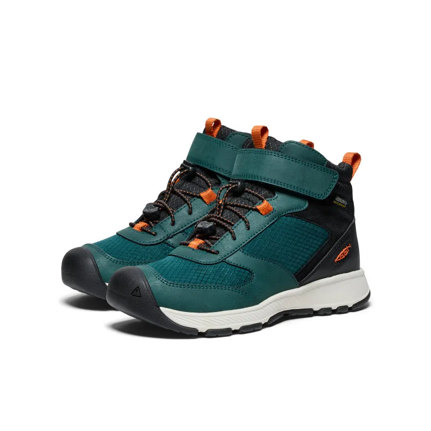 Keen Big Kids' Skua Waterproof Boot  |  Ponderosa Pine/Gold Flame