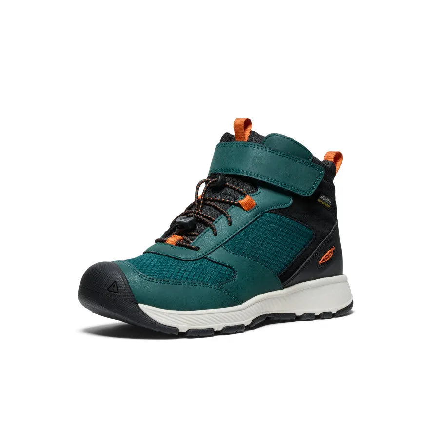 Keen Big Kids' Skua Waterproof Boot  |  Ponderosa Pine/Gold Flame