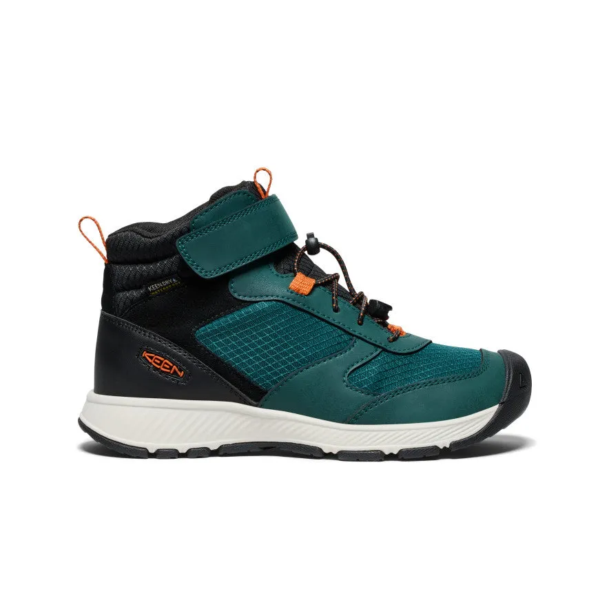 Keen Big Kids' Skua Waterproof Boot  |  Ponderosa Pine/Gold Flame