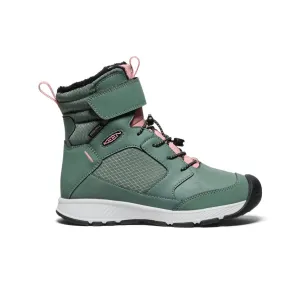 Keen Big Kids' Skua Waterproof Winter Boot  |  Dark Forest/Rose Elegance