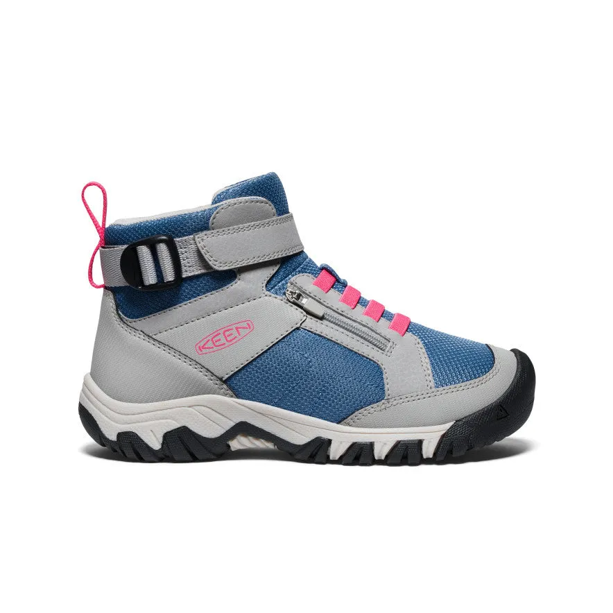 Keen Big Kids' Targhee Boundless Hiking Boot  |  Alloy/Rouge Red