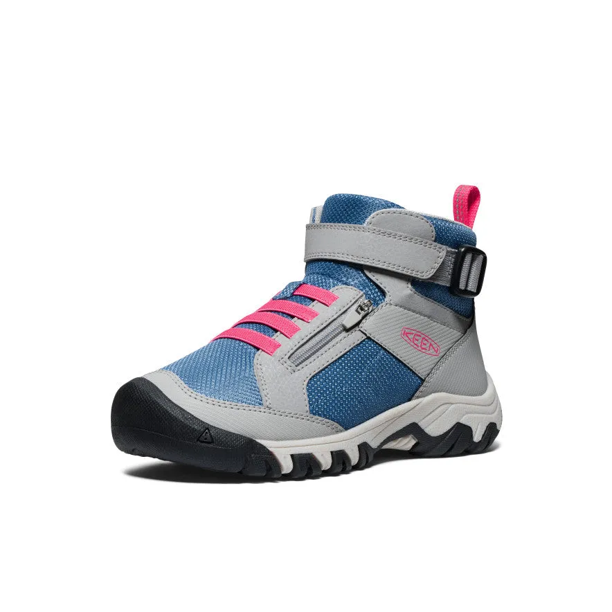 Keen Big Kids' Targhee Boundless Hiking Boot  |  Alloy/Rouge Red