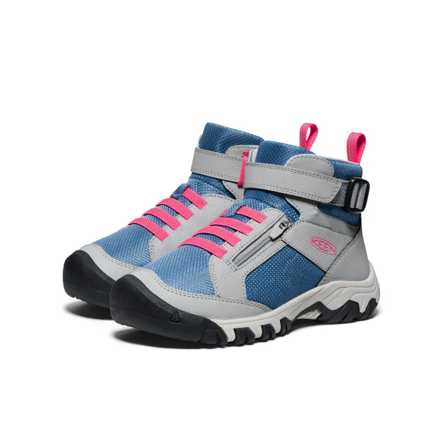 Keen Big Kids' Targhee Boundless Hiking Boot  |  Alloy/Rouge Red