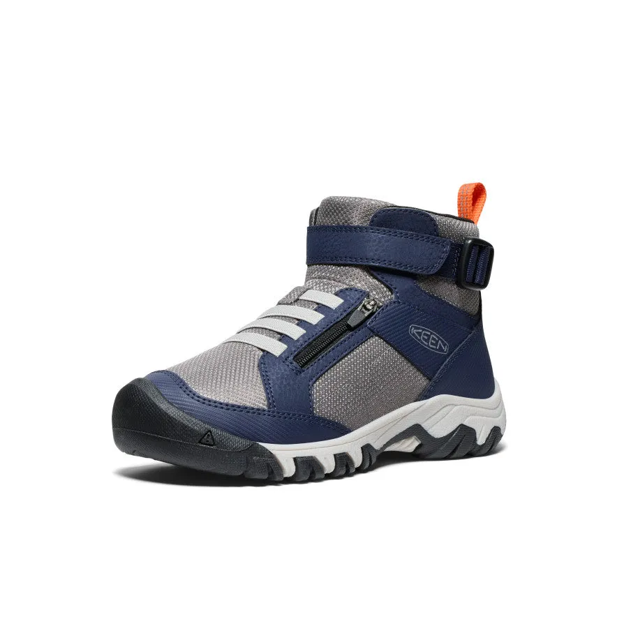 Keen Big Kids' Targhee Boundless Hiking Boot  |  Naval Academy/Steel Grey