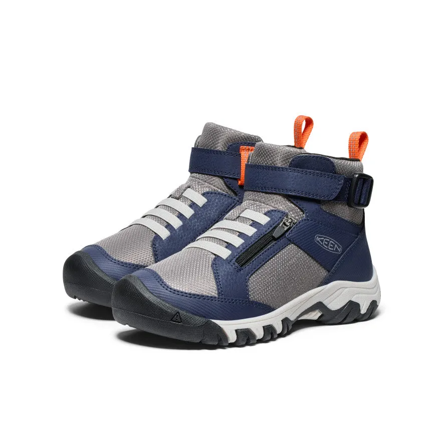 Keen Big Kids' Targhee Boundless Hiking Boot  |  Naval Academy/Steel Grey