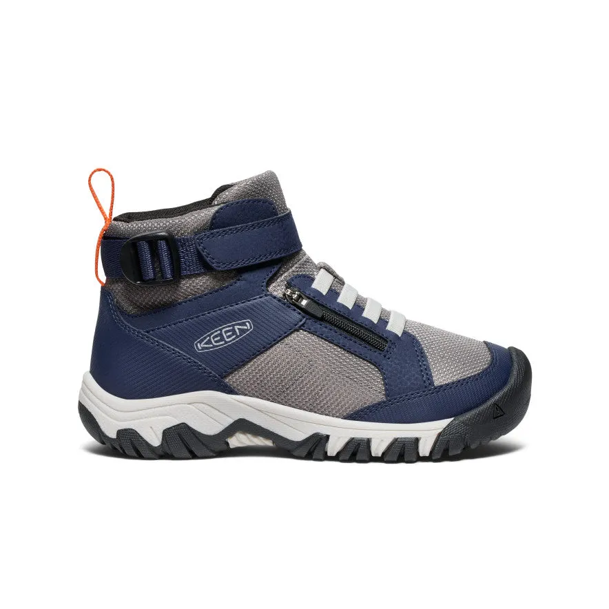 Keen Big Kids' Targhee Boundless Hiking Boot  |  Naval Academy/Steel Grey