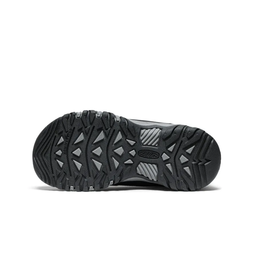 Keen Big Kids' Targhee IV Waterproof Hiking Shoe  |  Black/Steel Grey