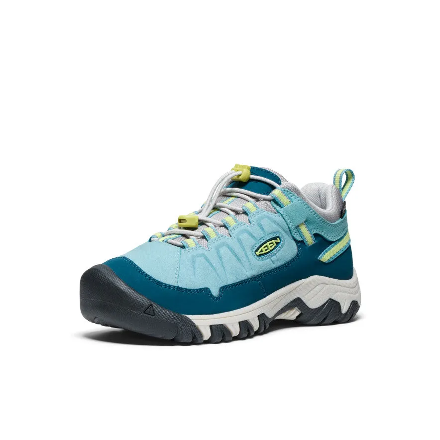 Keen Big Kids' Targhee IV Waterproof Hiking Shoe  |  Reef Waters/Daiquiri Green