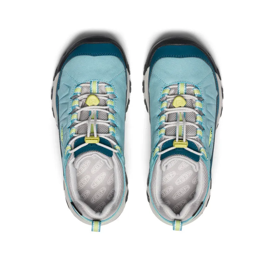 Keen Big Kids' Targhee IV Waterproof Hiking Shoe  |  Reef Waters/Daiquiri Green