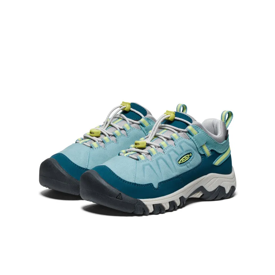 Keen Big Kids' Targhee IV Waterproof Hiking Shoe  |  Reef Waters/Daiquiri Green