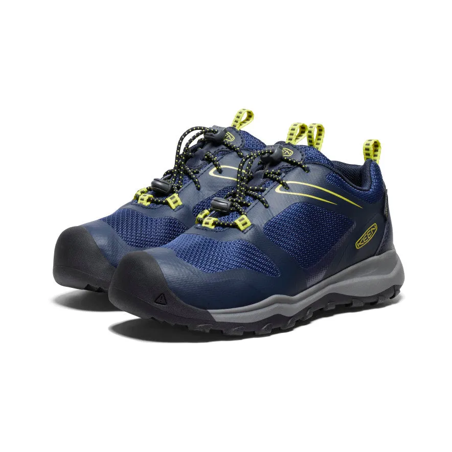 Keen Big Kids' Wanduro Waterproof Shoe  |  Sky Captain/Evening Primrose