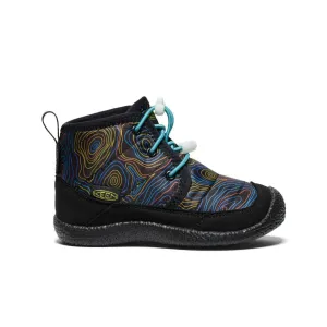 Keen Little Kids' Howser II Waterproof Chukka  |  Black/Reef Waters