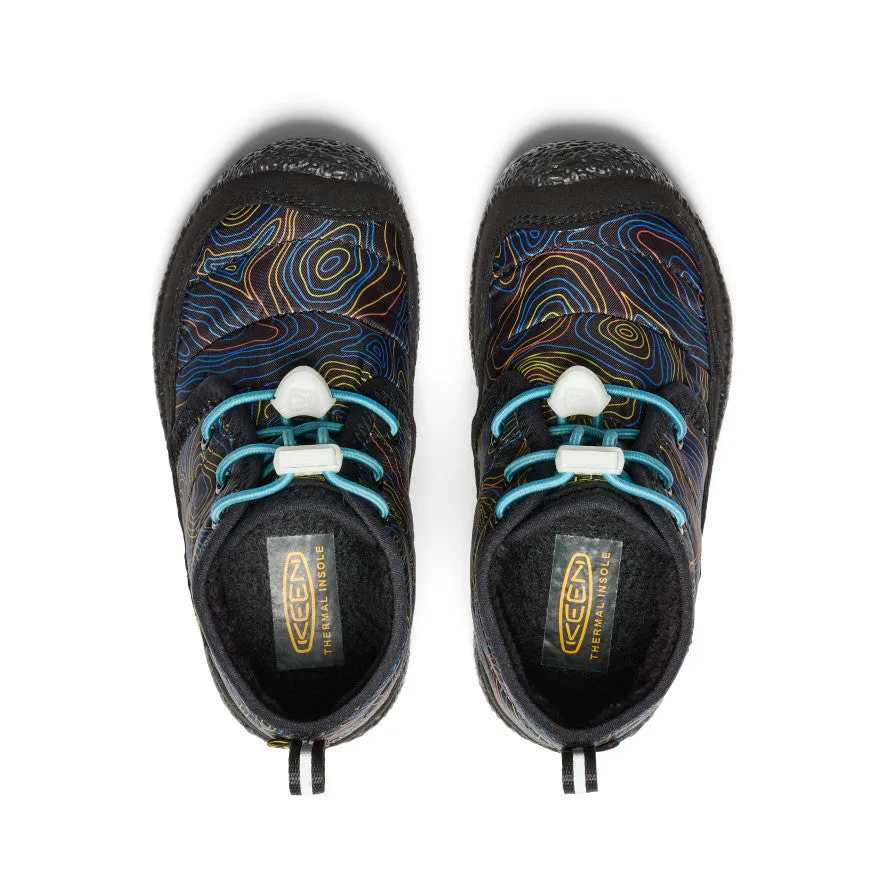 Keen Little Kids' Howser II Waterproof Chukka  |  Black/Reef Waters