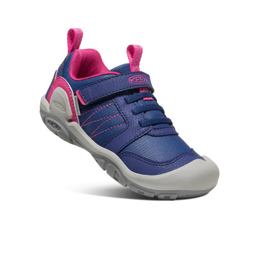 Keen Little Kids' Knotch Peak Sneaker  |  Blue Depths/Pink Peacock