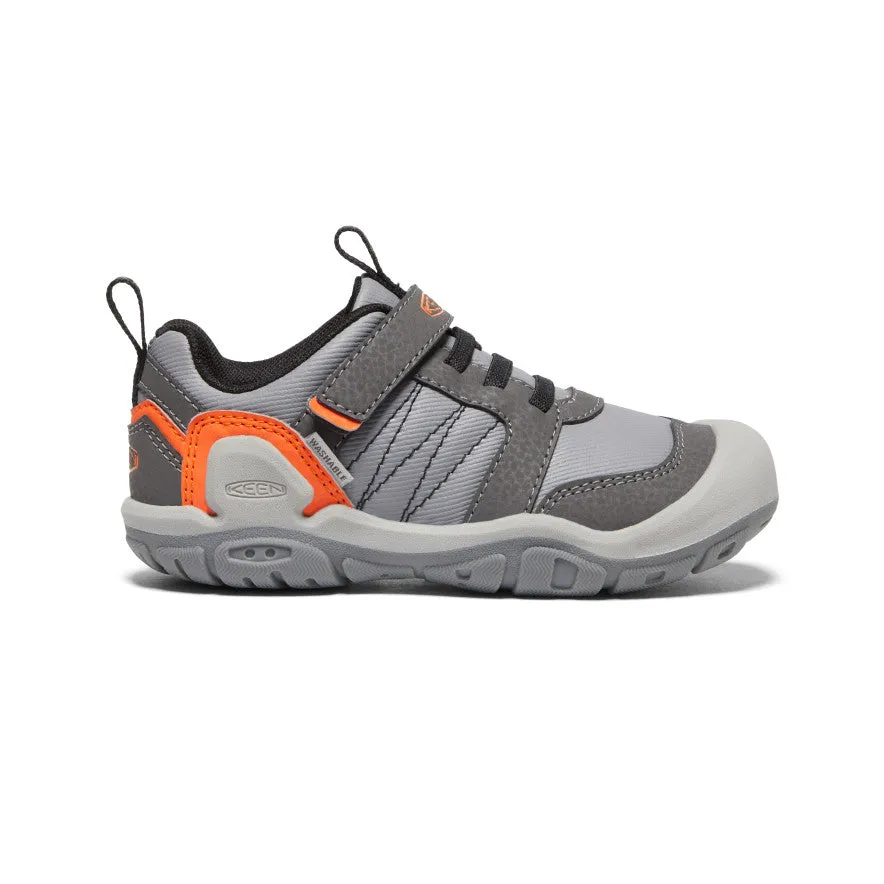 Keen Little Kids' Knotch Peak Sneaker  |  Magnet/Safety Orange