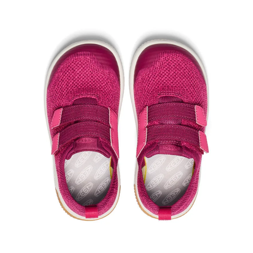 Keen Little Kids' KNX Knit Double Strap  |  Beaujolais/Raspberry